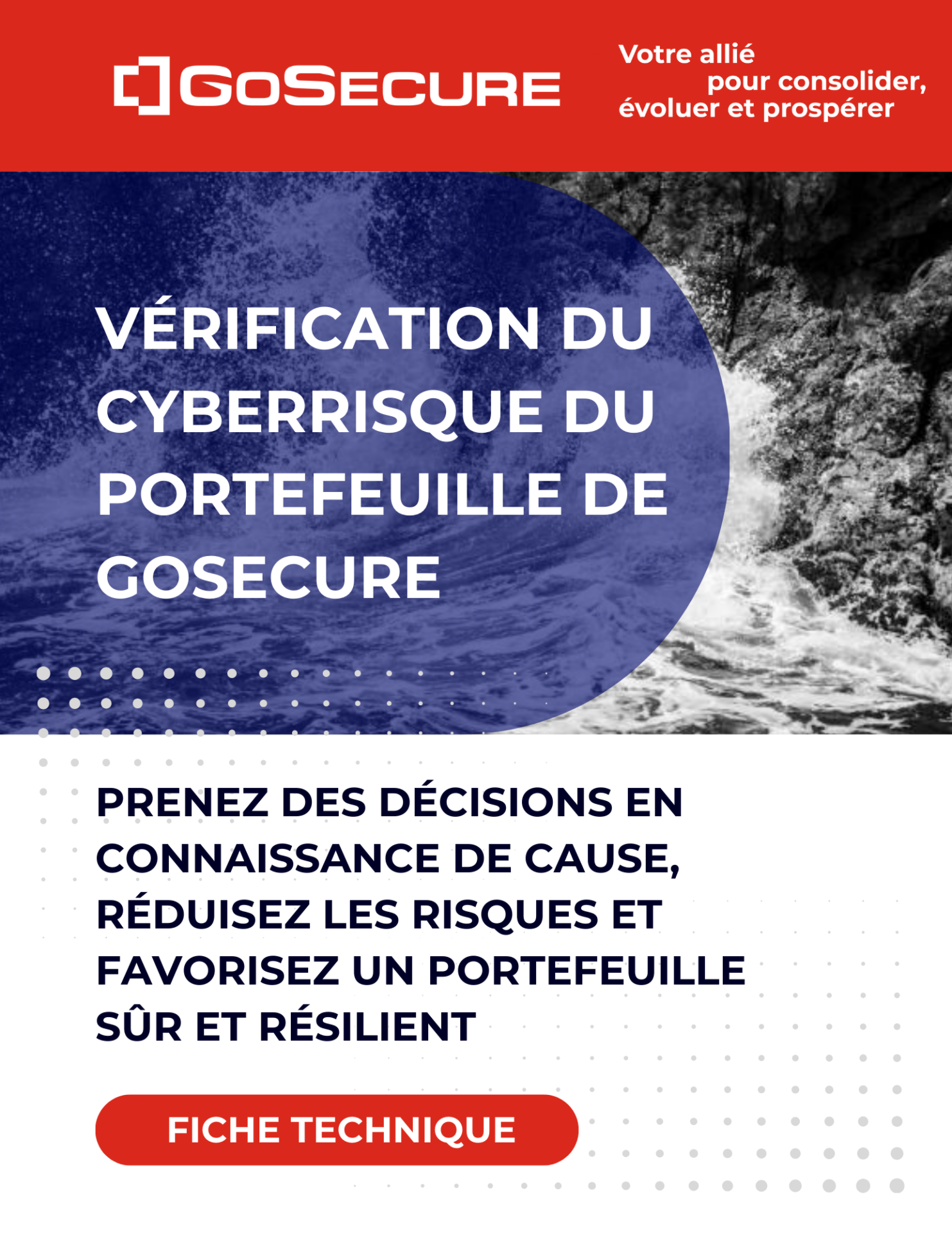 Image de couverture-Fiche technique-Vérification du cyber risque du portefeuille de GoSecure